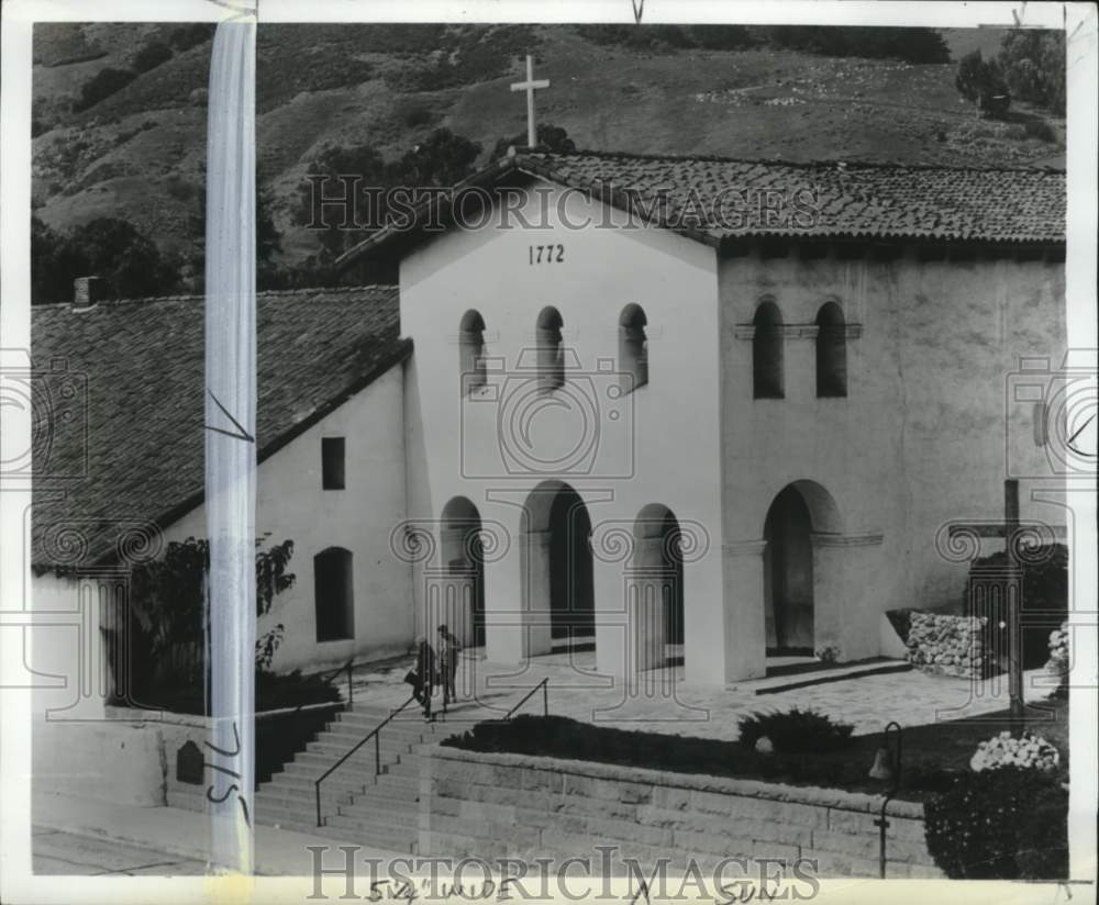 1968 Press Photo San Luis Obispo Mission, oldest in California - pio16506- Historic Images