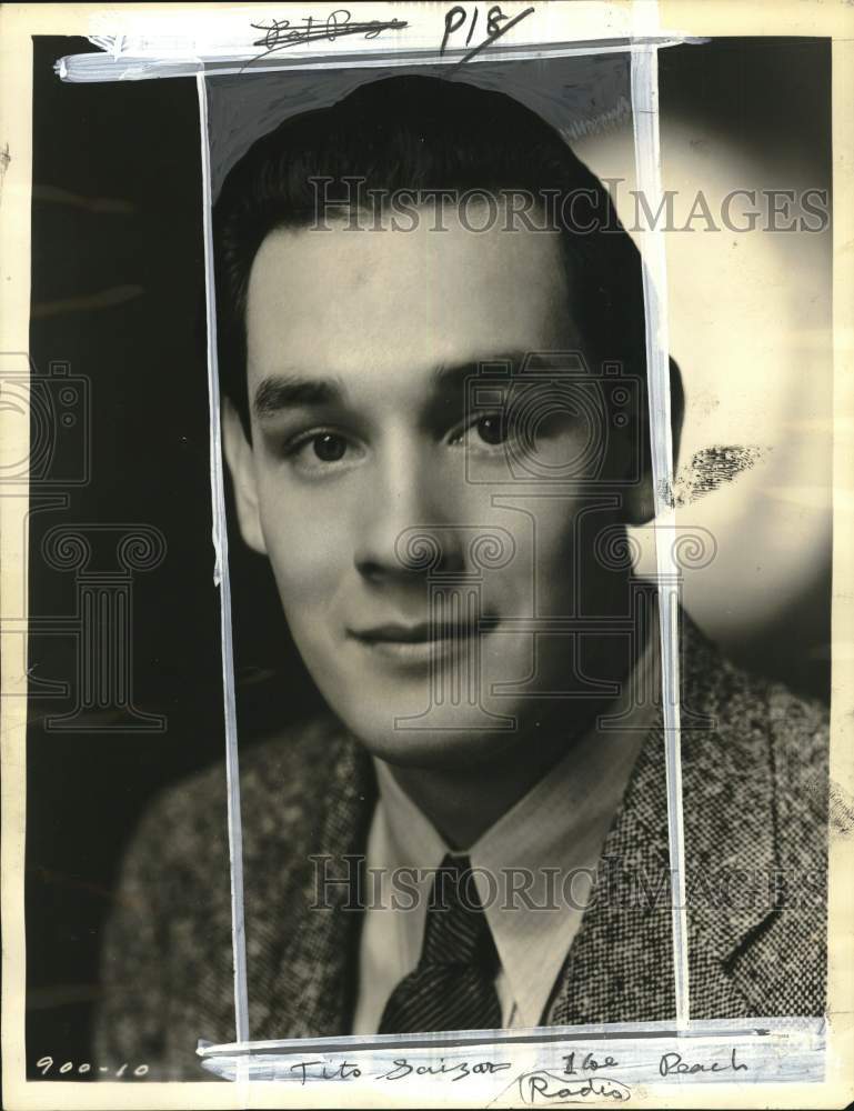 1934 Press Photo Mexican tenor singer Tito Guizar - pio28563 - Historic Images