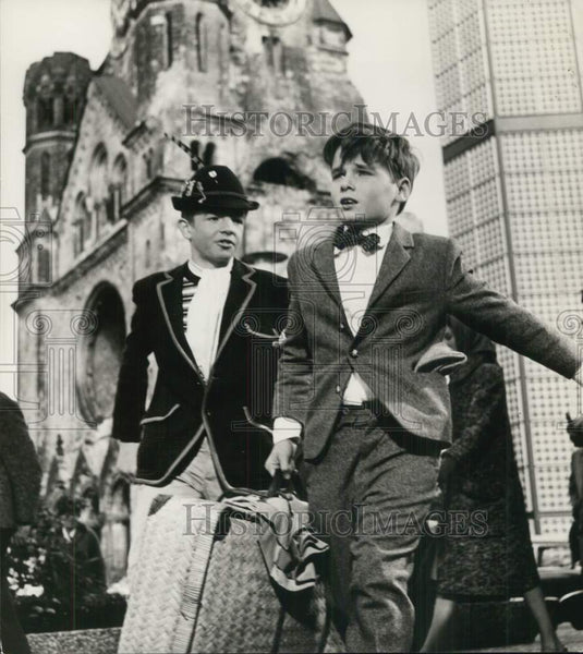 1965 Child actors in suits in Disney's Emile & The Detectives-Historic Images