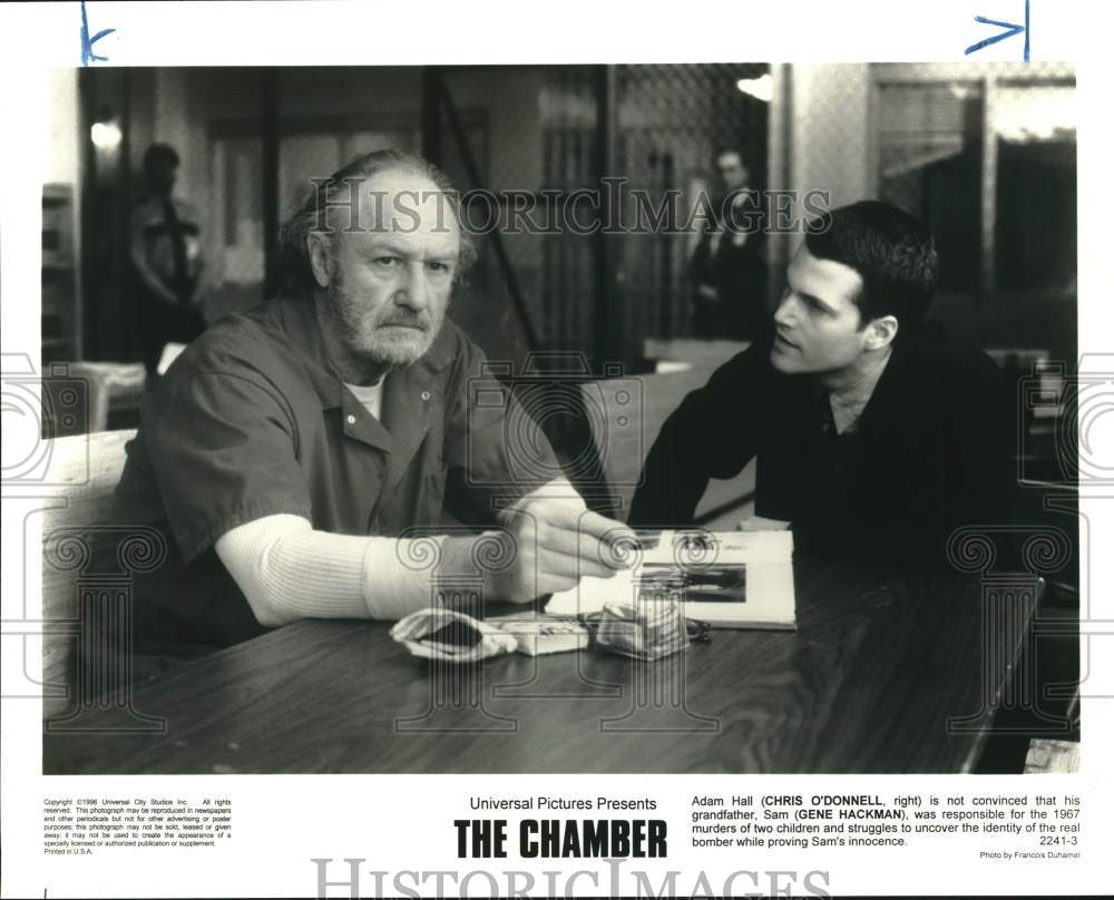 1996 Gene Hackman & Chris O'Donnell in "The Chamber" - Historic Images
