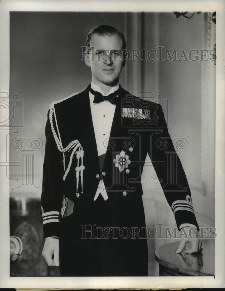 1952 Philip, Duke of Edinburgh England at London Clarence House-Historic Images