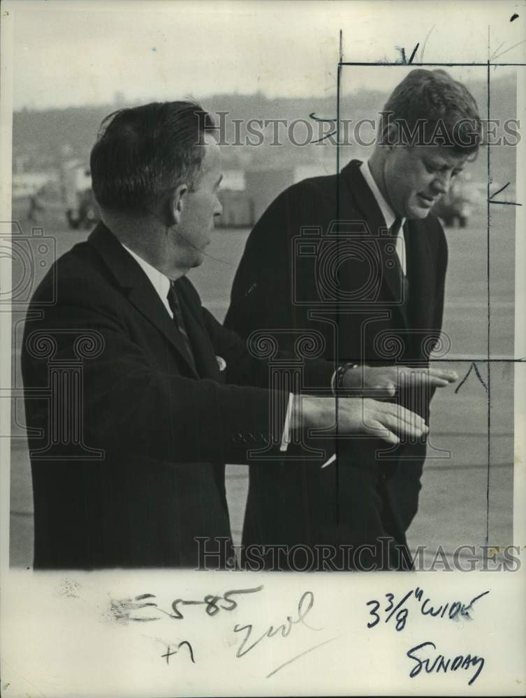 1961 United States President John F. Kennedy during visit to Seattle-Historic Images