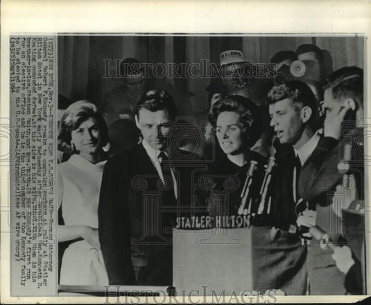 1964 Former Attorney General Robert F. Kennedy at New York Hotel-Historic Images