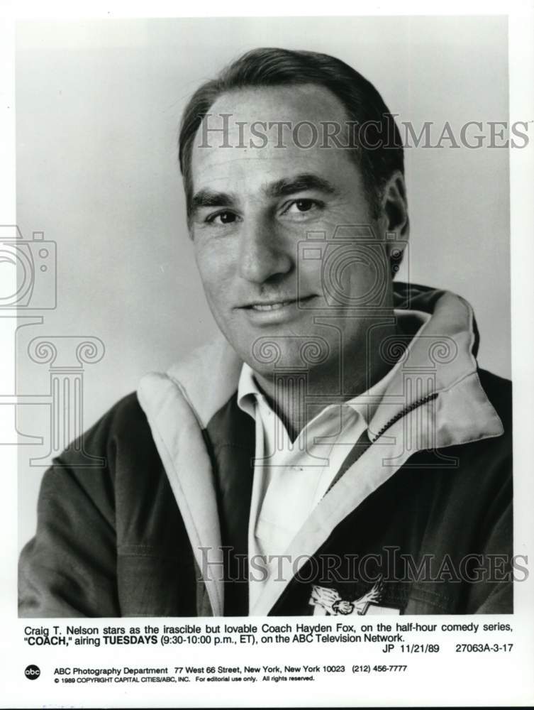 1989 Actor Craig T. Nelson in "Coach" - Historic Images