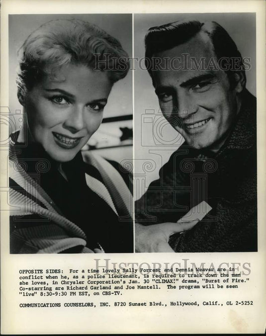1958 Sally Forrest, Dennis Weaver in 
