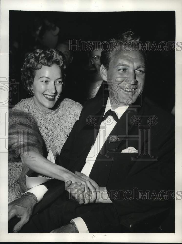1954 Actor Forrest Tucker &amp; Wife Marilyn-Historic Images