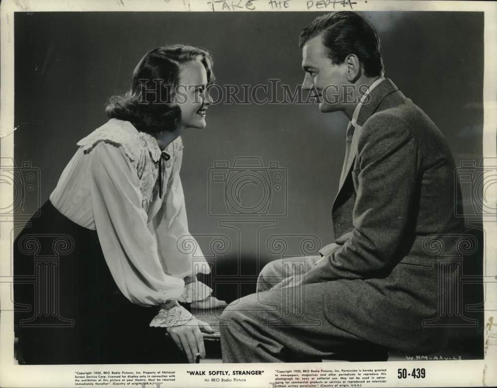 1950 Valli and Joseph Cotten in "Walk Softly, Stranger"-Historic Images
