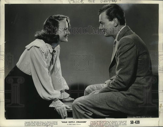 1950 Valli and Joseph Cotten in 