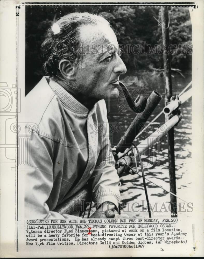 1967 Director Fred Zinnemann at Film Location-Historic Images