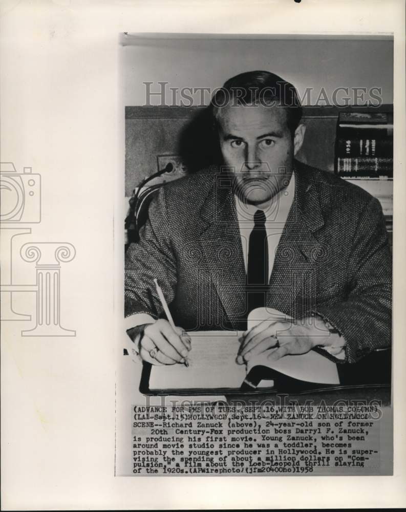 1958 Producer Richard Zanuck-Historic Images