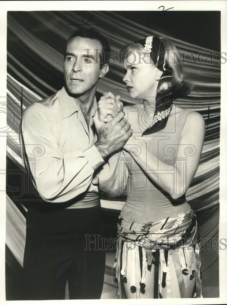 1962 Press Photo Actors Ricardo Montalban &amp; Anne Francis on &quot;Alcoa Premiere&quot;- Historic Images