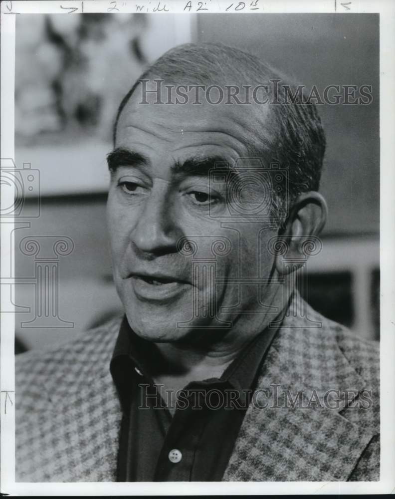 1978 Press Photo Actor Edward Asner hosts &quot;Raised in Anger&quot; - pip15670 - Historic Images