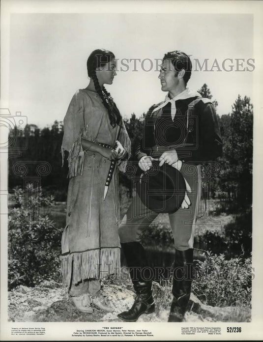 1953 Press Photo Actors Joan Taylor & Peter Hanson star in 