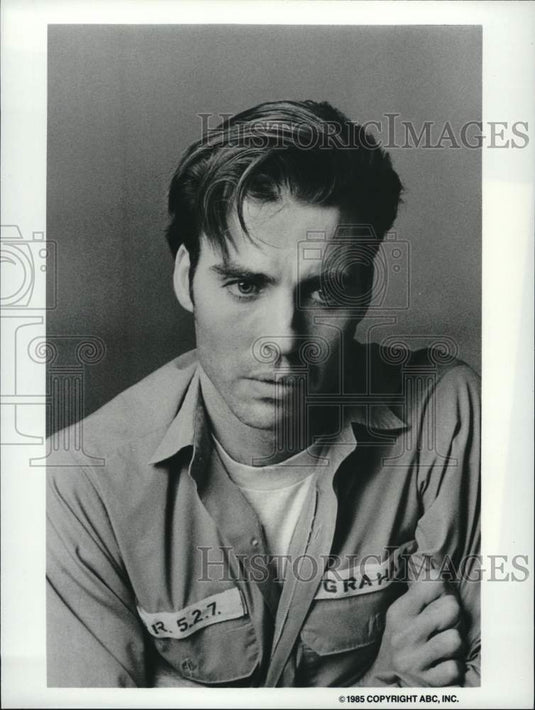 1985 Press Photo Actor Jeff Fahey in "The Execution of Raymond Graham" - Historic Images
