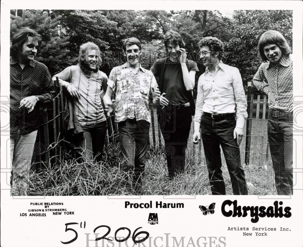 1974 Press Photo The Procol Harum music group - pip33578 - Historic Images