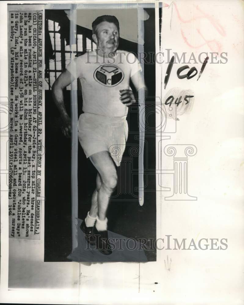1958 Press Photo Former track star Joie Ray in training - pis00444- Historic Images