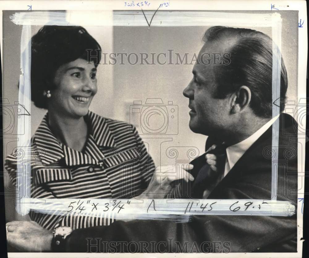 1968 Bill Muncey, Republican Lieutenant Governor with wife Kit, WA-Historic Images
