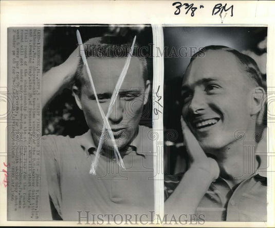 1966 Press Photo Deane R. Beman & A. Downing Gray, golf tournament, Pennsylvania - Historic Images