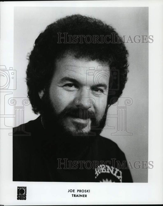 1976 Press Photo Trainer Joe Proski, Basketball, Phoenix Suns - pis01537 - Historic Images