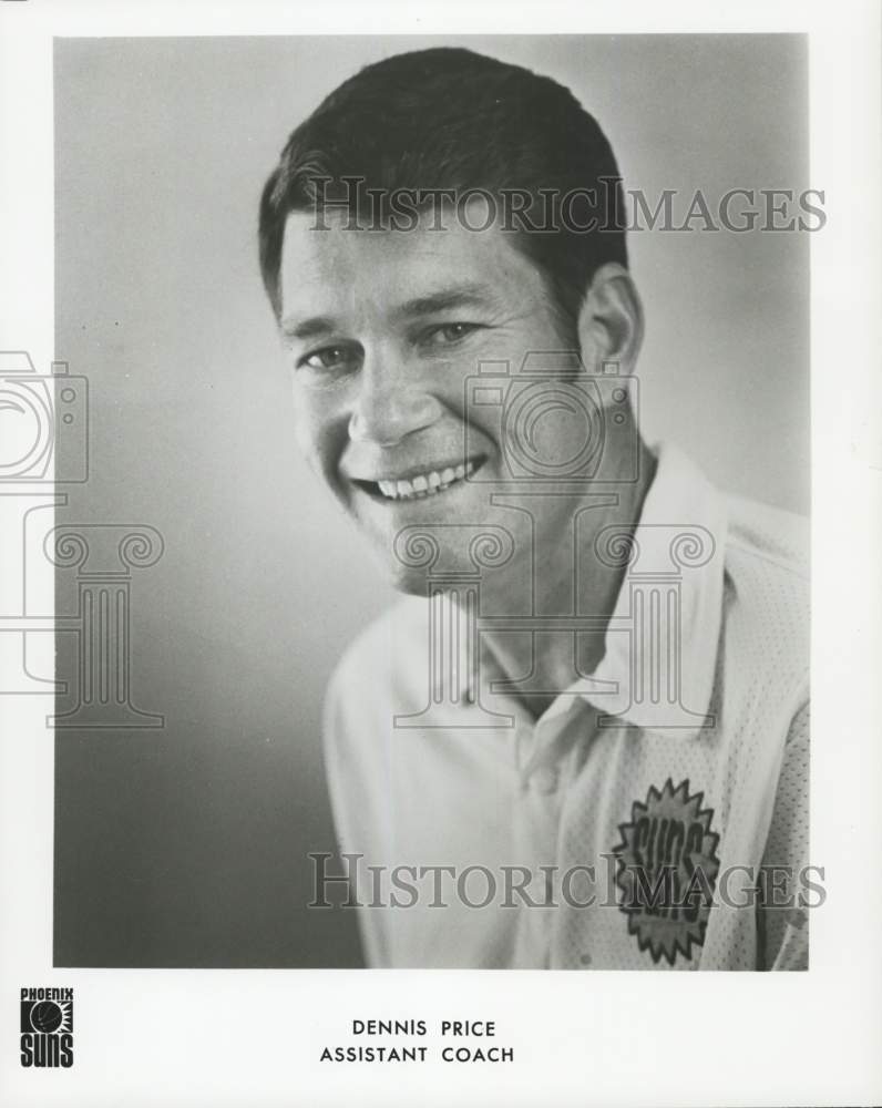 1974 Press Photo Assistant Coach Dennis Price, Phoenix Suns Basketball - Historic Images