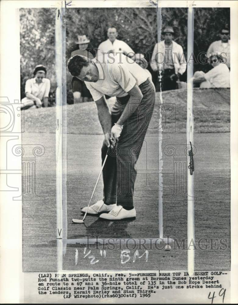 1965 Press Photo Golfer Rod Funseth at Bob Hope Desert Golf Classic - pis02175 - Historic Images