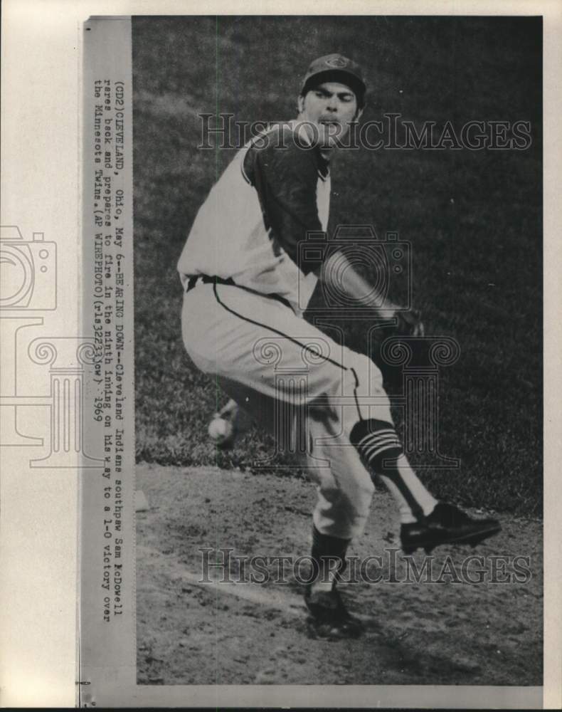 1969 Press Photo Sam McDowell, Pitcher for Cleveland Indians Baseball Team- Historic Images