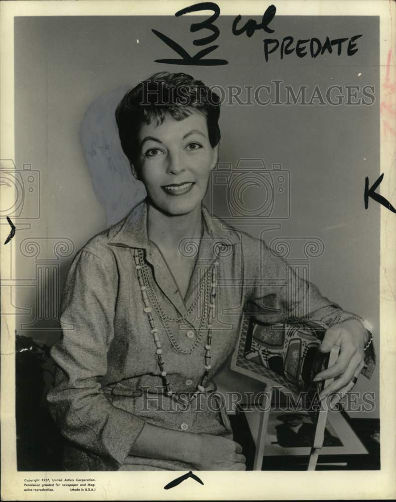 1957 Cathy Howlett Ross, wife of champion boxer Barney Ross-Historic Images