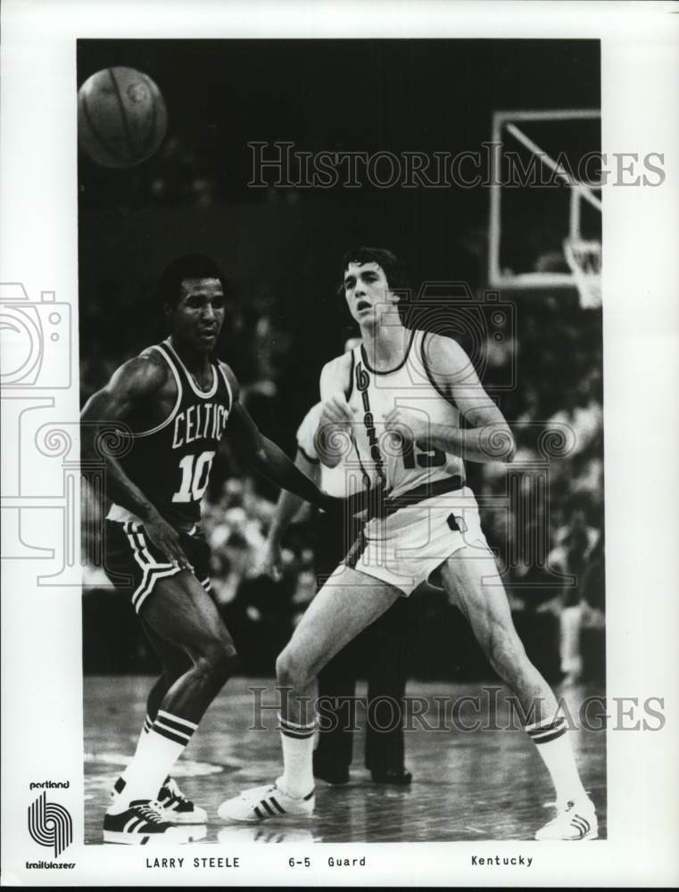 1978 Press Photo Portland Trail Blazers&#39; Larry Steele in basketball action - Historic Images