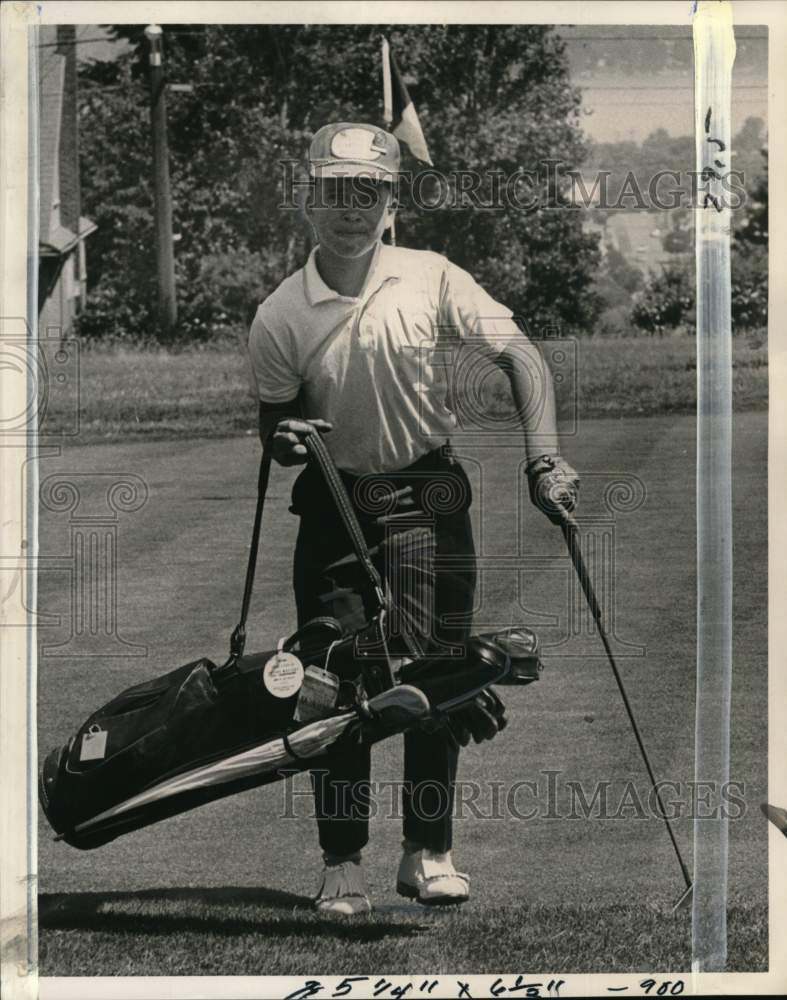 1967 Press Photo Young golfer Mark McCumber, US Public Link Meet, Jefferson Park - Historic Images