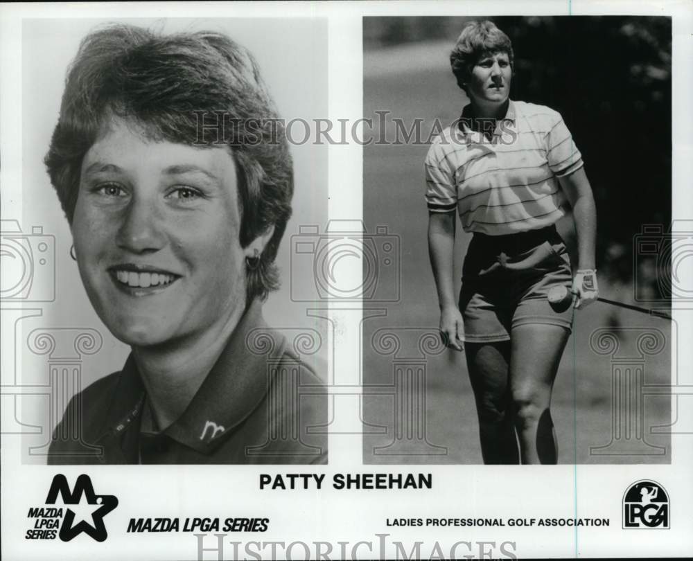 1983 Press Photo Golfer Patty Sheehan, Mazda Ladies Pro Golf Association Series- Historic Images