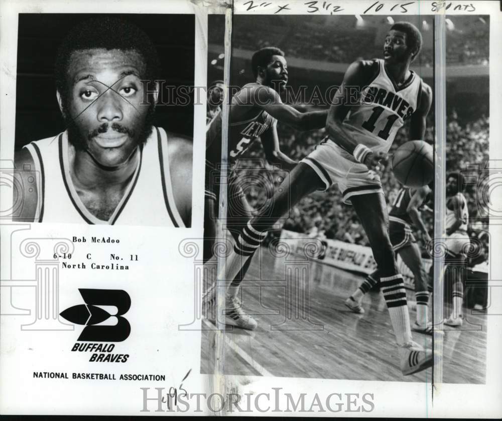 1976 Press Photo Buffalo Braves basketball player Bob McAdoo - pis03768 - Historic Images