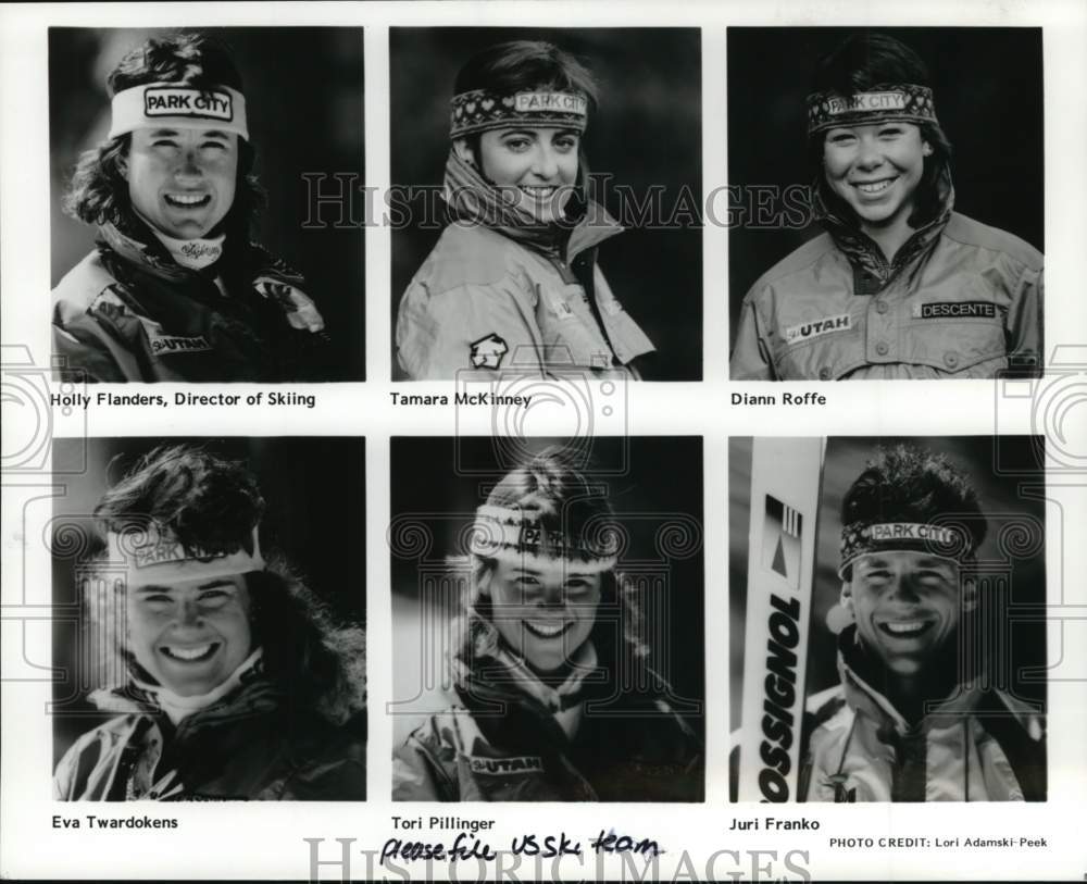 1986 Press Photo Members of the United States Ski Team - pis04059 - Historic Images