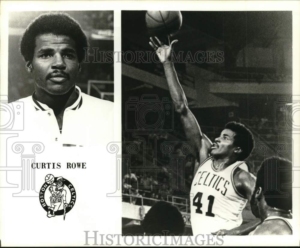 1976 Press Photo Boston Celtics Basketball player Curtis Rowe - pis04234 - Historic Images