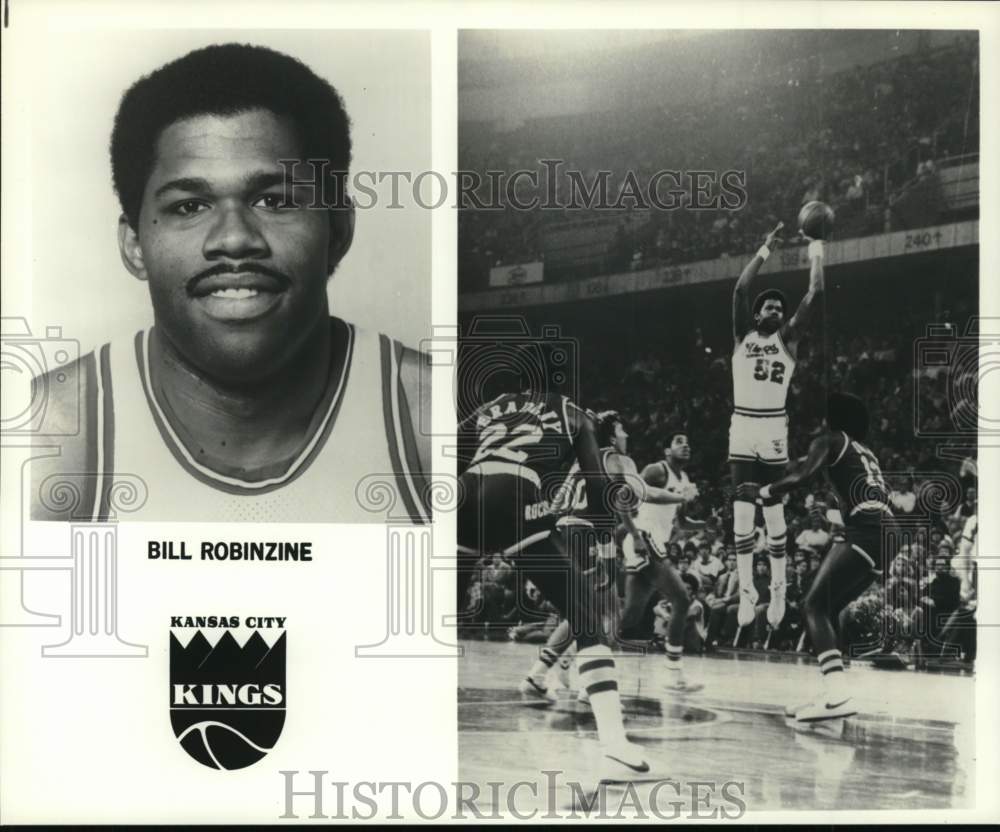 1979 Press Photo Kansas City Kings Basketball player Bill Robinzine - pis04236 - Historic Images