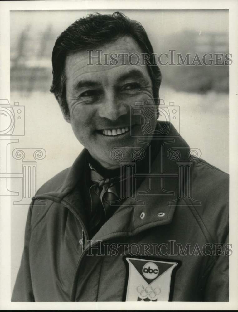 1980 Press Photo ABC Sports Expert Commentator Art Devlin - pis04574- Historic Images