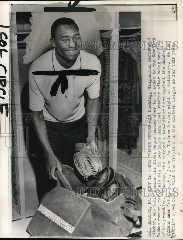 Press Photo New York Yankees&#39; pitcher Al Downing, Reading, Pennsylvania - Historic Images