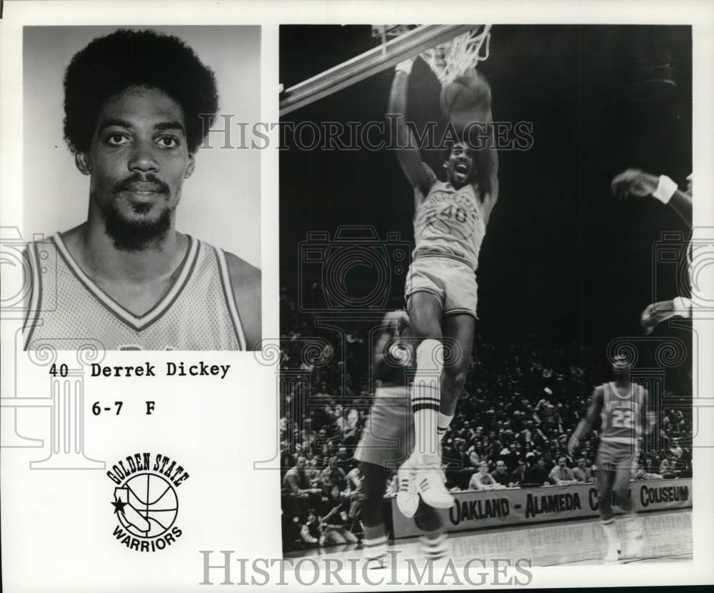 1975 Press Photo Golden State Warriors basketball player Derrek Dickey - Historic Images