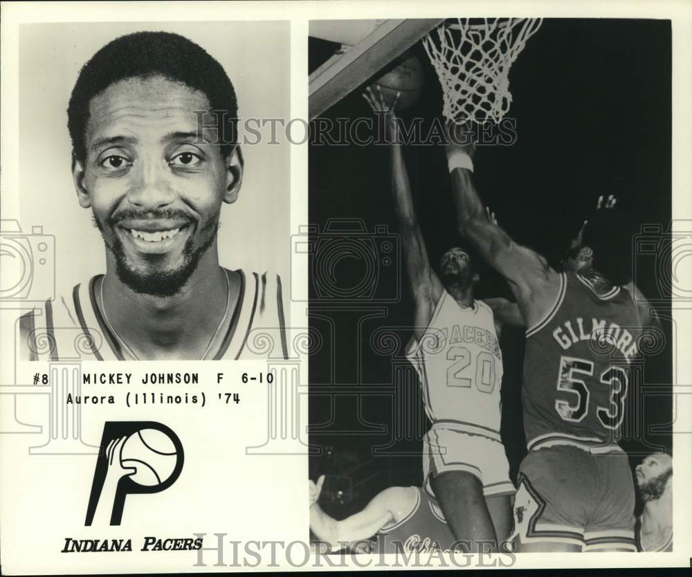 1979 Press Photo Indiana Pacers basketball player Mickey Johnson - pis05700 - Historic Images