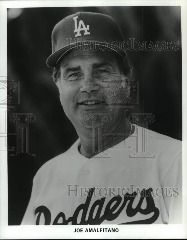 1985 Press Photo Los Angeles Dodgers&#39; Baseball Player Joe Amalfitano - pis06167 - Historic Images