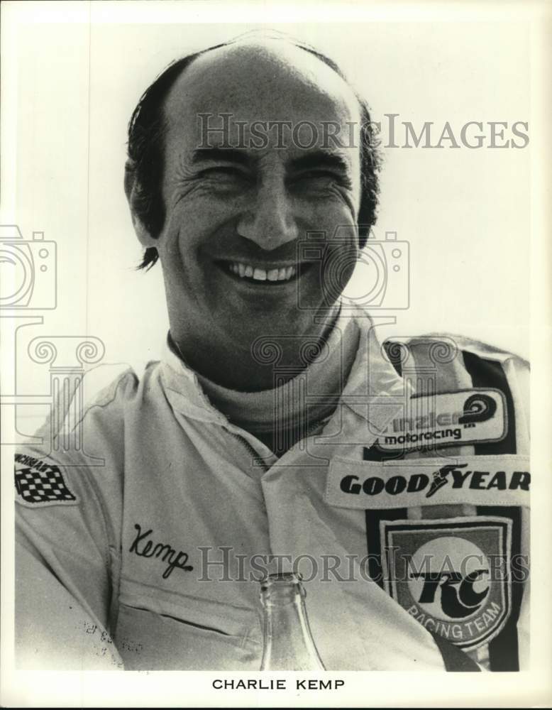 1973 Press Photo Race car driver Charlie Kemp - pis06256 - Historic Images