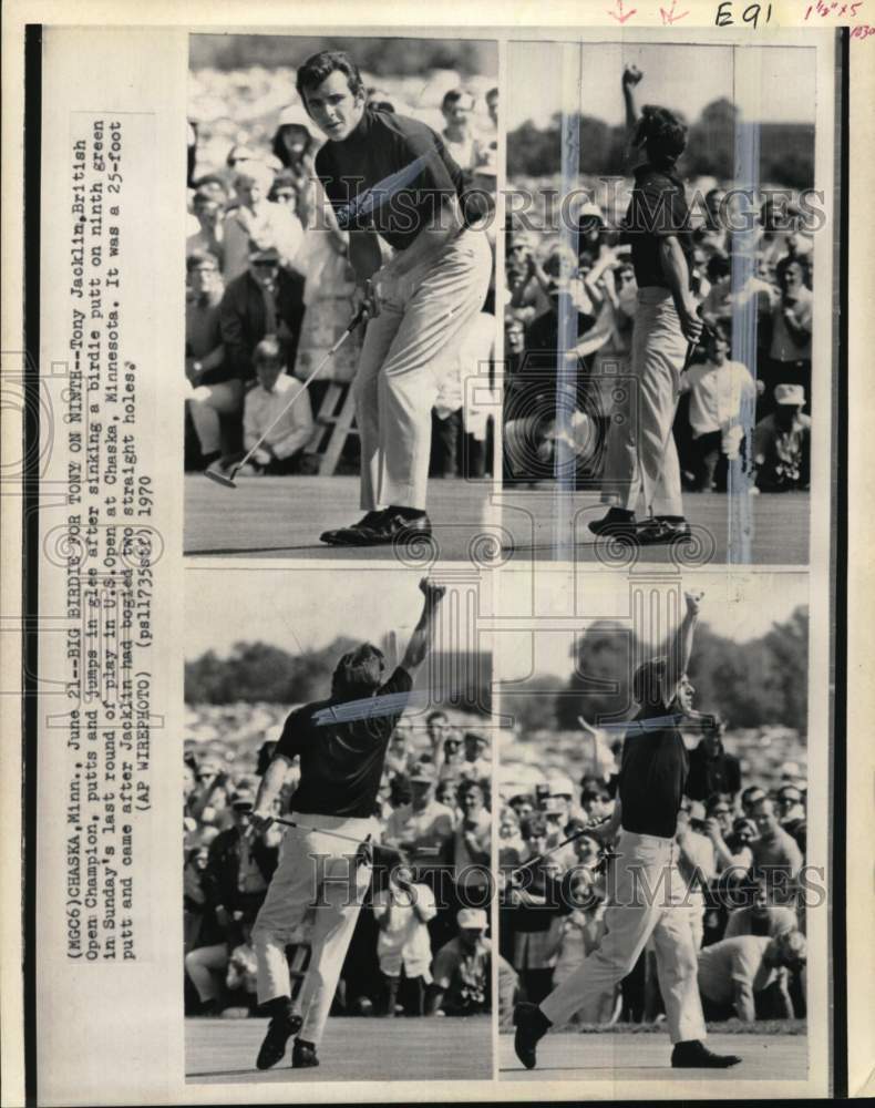 1970 Press Photo Golfer Tony Jacklin, United States Open, Chaska, Minnesota - Historic Images