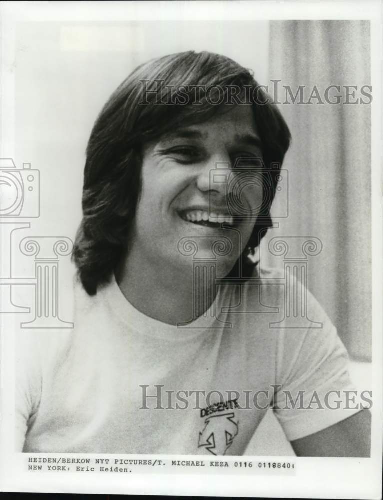 1984 Press Photo Former speed skater Eric Heiden - pis06530 - Historic Images