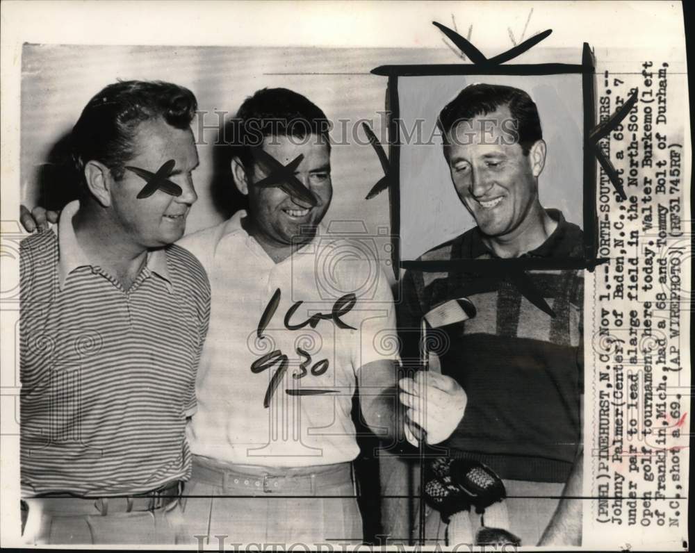 1950 Press Photo North-South Open golf tournament participants in Pinehurst, NC- Historic Images