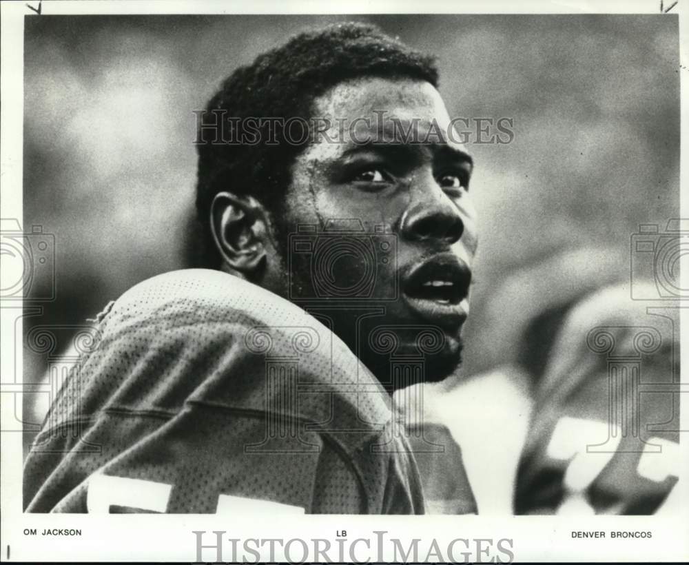 1981 Press Photo Denver Broncos&#39; football linebacker Tom Jackson - pis06781- Historic Images