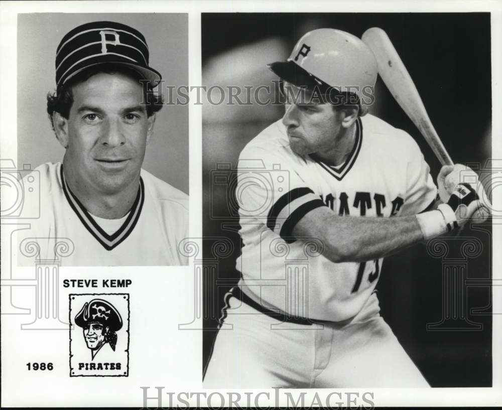 1988 Press Photo Pirates baseball player Steve Kemp, Pittsburgh, Pennsylvania- Historic Images