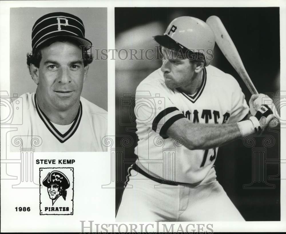1988 Press Photo Pirates baseball player Steve Kemp, Pittsburgh, Pennsylvania- Historic Images