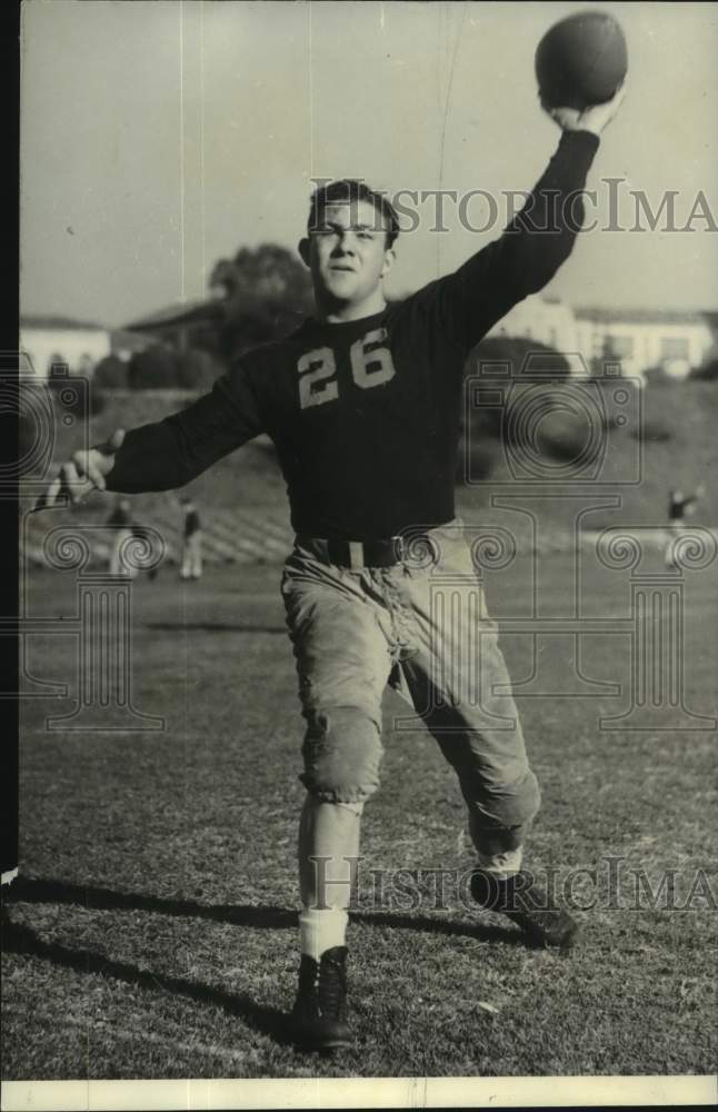 1936 Press Photo Football player Byron Haines - pis07933 - Historic Images