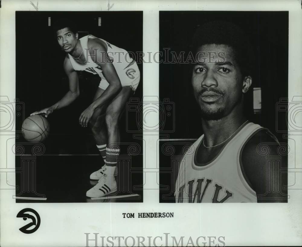 1975 Press Photo Atlanta Hawks' basketball player Tom Henderson - pis08075- Historic Images