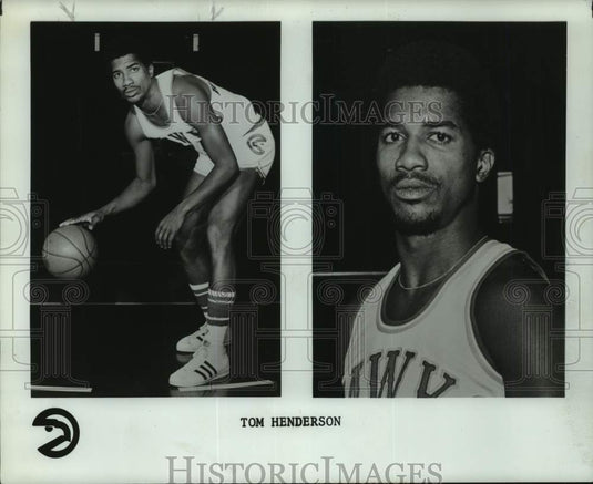 1975 Press Photo Atlanta Hawks' basketball player Tom Henderson - pis08075- Historic Images