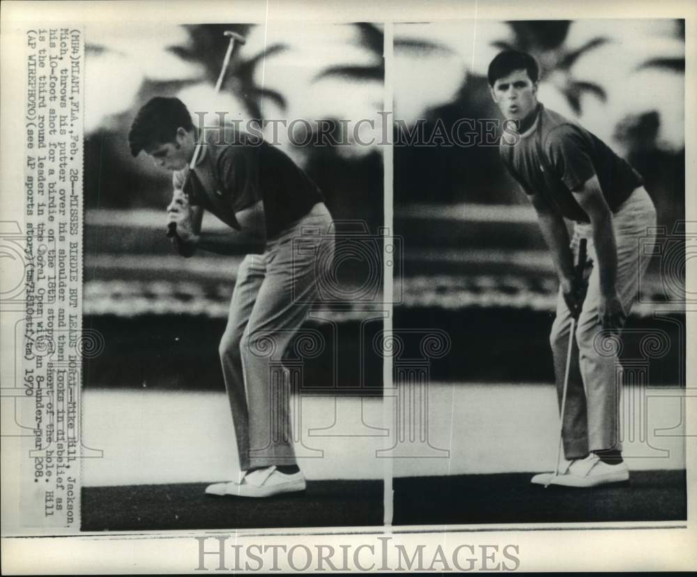 1970 Press Photo Golfer Mike Hill, Doral Open, Miami, Florida - pis08261- Historic Images